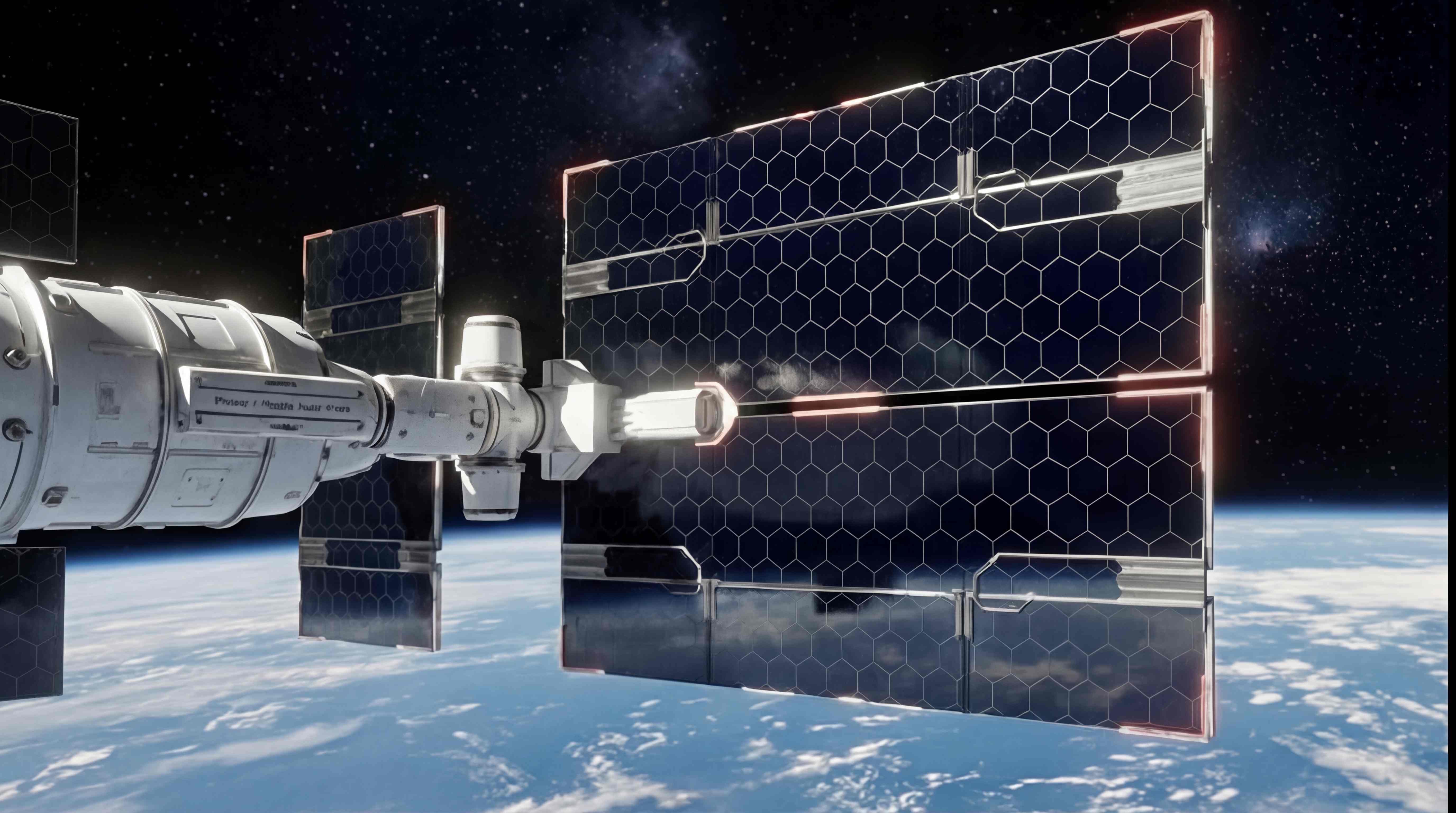 ARCSTASIS panels capturing sunlight in orbit