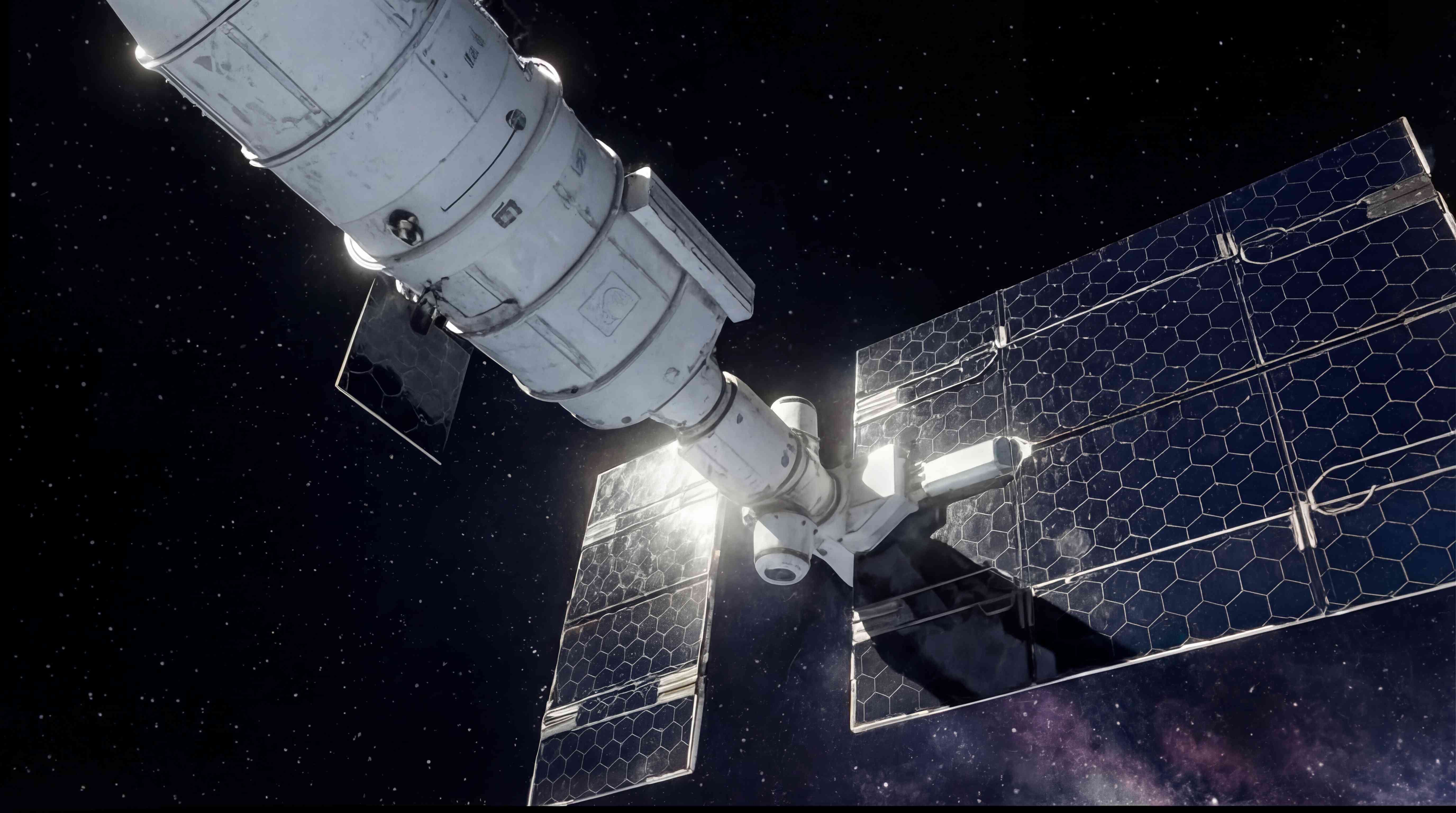 Spacecraft with solar arrays in deep space